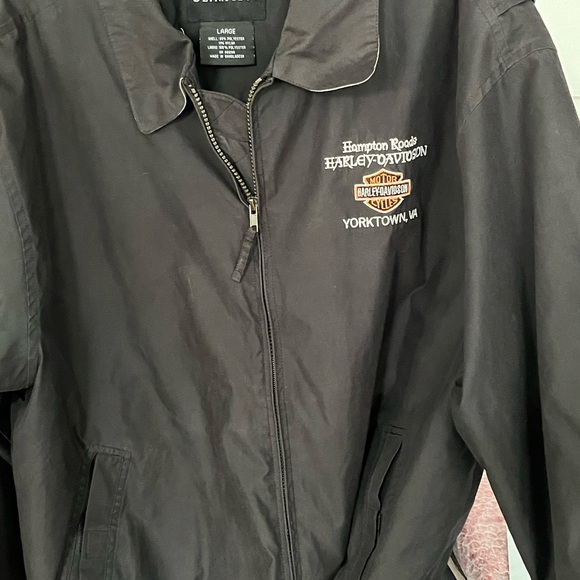 Harley Davidson Motorcycles Full Zip Windbreaker Nylon Lined Jacket Adult Large - Picture 16 of 16